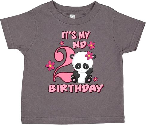 inktastic It's My Second Birthday with Panda Bear Toddler T-Shirt in Saudi Arabia