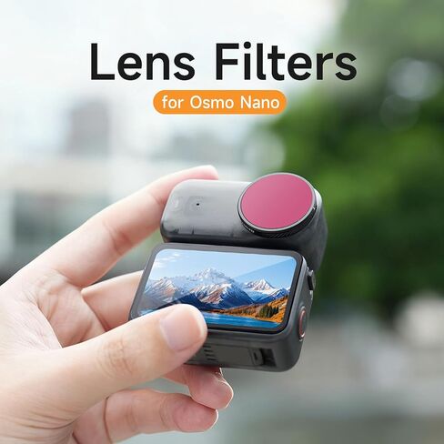مجموعة مرشحات لملحقات DJI OSMO Nano، انتشار أسود 1/4، CPL، ND16، مرشحات استقطاب محايدة الكثافة زجاجية متعددة الطبقات (CPL/ND16/Black Mist 1/4) in Kuwait