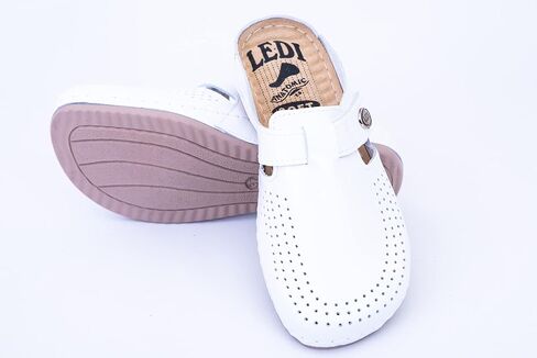 Ledi Anatomic 710 Leather Slip-on Womens Ladies Comfort Mule Clogs Slides Slippers Shoes in Kuwait