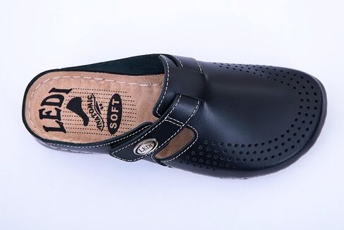 Ledi Anatomic 710 Leather Slip-on Womens Ladies Comfort Mule Clogs Slides Slippers Shoes in Kuwait