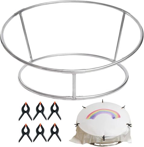 حامل تصوير فوتوغرافي لخلفية حديثي الولادة مصنوع من الفولاذ المقاوم للصدأ للتصوير الفوتوغرافي للرضع مع 6 مشابك لالتقاط الصور في استوديو الطفل ومحطة خلفية كيس القماش للسفر ومجموعة حامل سريعة التجميع in Kuwait