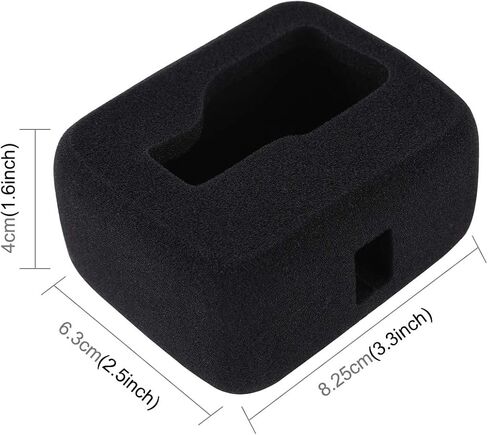 for GoPro HERO8 Black Foam Windshield Housing Case(Black) in Saudi Arabia