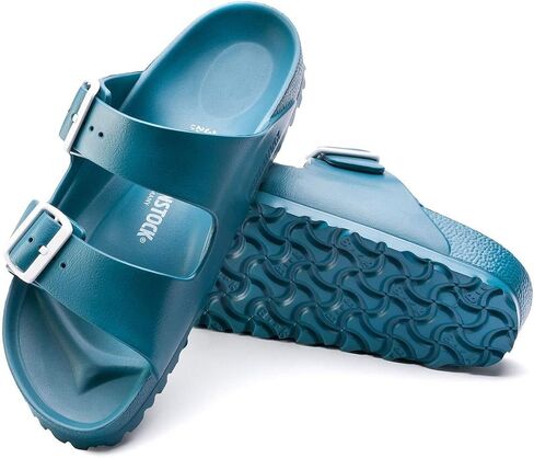 Birkenstock Women's Heels Open Toe Sandals, Turquoise, 7 in Saudi Arabia