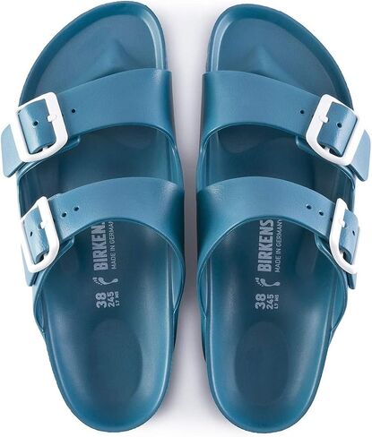 Birkenstock Women's Heels Open Toe Sandals, Turquoise, 7 in Saudi Arabia