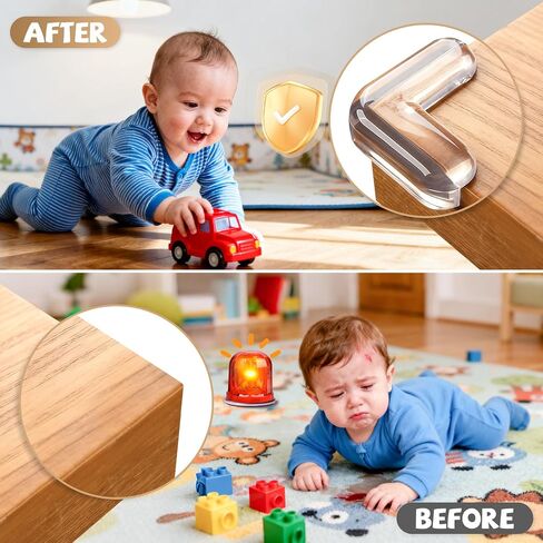 16 Pack Corner Protector Baby Proofing Corners and Edges Table Corner Protectors for Furniture Baby Safety Covers Clear Corner Guards & Edge Protectors Sharp Corner Bumpers (L Shaped+Ball Shaped) in Saudi Arabia