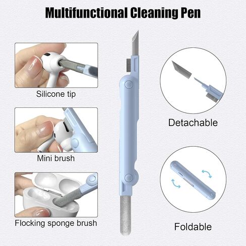 7 in 1 Electronic Cleaning Kit, 1 Set Keyboard Cleaning Kit with Brush, Multifunctional Cleaning Kit for Earphone, Laptop, Phone, Computer Monitor in Saudi Arabia