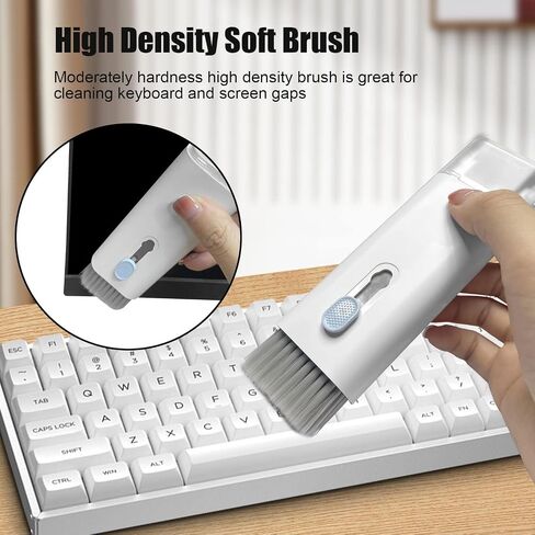 7 in 1 Electronic Cleaning Kit, 1 Set Keyboard Cleaning Kit with Brush, Multifunctional Cleaning Kit for Earphone, Laptop, Phone, Computer Monitor in Saudi Arabia