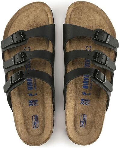 Birkenstock Florida Soft Footbed - Birko-Flor™ Black Birko-Flor™ 2 37 (US Women's 6-6.5) Regular in Saudi Arabia