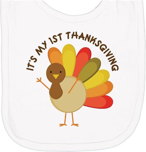 inktastic It's My 1st Thanksgiving Newborn Bib in Saudi Arabia