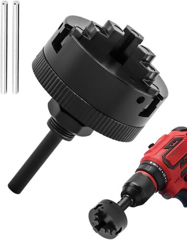 مجموعة ظرف مخرطة صغيرة، 3 خراطيش مخرطة ذاتية المركز، Z011 تمديد ثلاثة ظرف فك ومجموعة قضبان توصيل، ظرف مثقاب كهربائي (اللون: أسود) in Saudi Arabia