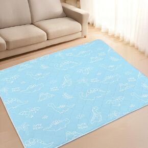 سجادة لعب الأطفال للأرضية، سجادة لعب مبطنة ناعمة مقاس 71 بوصة × 59 بوصة، سجادة أرضية سميكة مبطنة بالفوم للأطفال لوقت البطن، ظهر كبير للغاية غير قابل للانزلاق للزحف للأطفال الصغار حديثي الولادة، طريق حديقة الحيوان in Kuwait