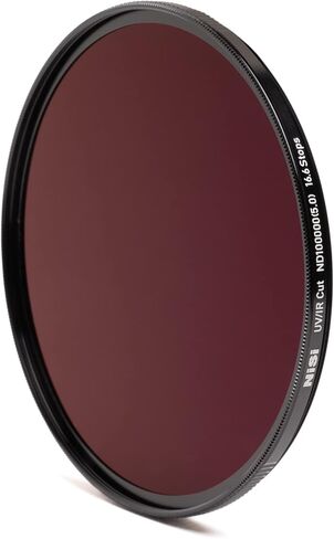 NiSi 67/82 ND5.0 Caddy Bundle - 82mm UV/IR Cut ND100000 (16.6 Stops), Brass 67-82mm Step-up Adapter Ring, Filter Caddy Case - Celestial Event Photography Neutral Density Filter in Saudi Arabia