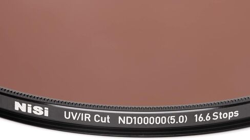 NiSi 67/82 ND5.0 Caddy Bundle - 82mm UV/IR Cut ND100000 (16.6 Stops), Brass 67-82mm Step-up Adapter Ring, Filter Caddy Case - Celestial Event Photography Neutral Density Filter in Saudi Arabia