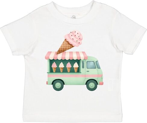 inktastic Green Ice Cream Truck Toddler T-Shirt in Saudi Arabia