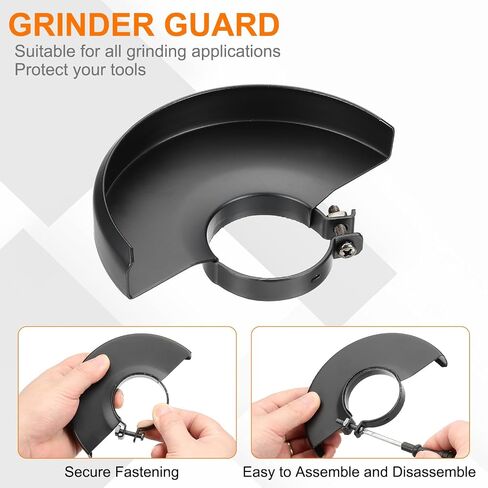 PATIKIL Angle Grinder Guard 5" (135mm) 1.89" Dia, Metal Adjustable Angle Grinder Safety Guard Wheel Disc Blades Protective Cover Shield Replacement, Black in Saudi Arabia
