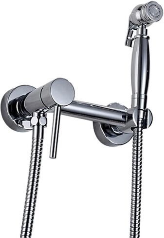 HandheldSprayer for Toilet Brass Baby Cloth Diaper Sprayer for Hot and Cold Water PortableFaucet withHose for Feminine Wash, Pet Washing, Easy to Install, Chrome,1m Hose(3m Hose) in Kuwait