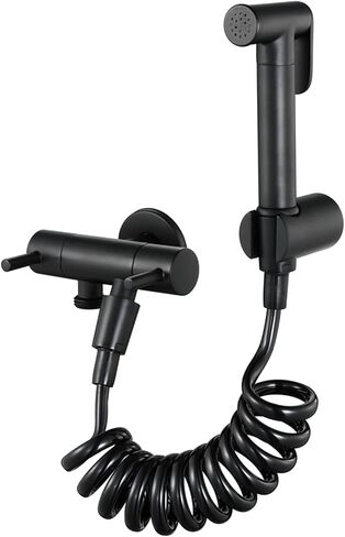 HandheldSprayer Set Brass Cloth Diaper Sprayer BlackSprayer Kit Ergonomic Design Suitable for Personal Hygiene, Cleaning Care,Black a(Black B) in Kuwait