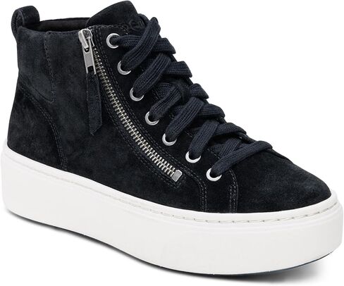 Aetrex Women’s Gianna Orthopedic High Top Platform Sneakers with Arch Support – Leather Walking Shoes with UltraSky Cushioning - Side Zipper Sneakers for Women in Saudi Arabia