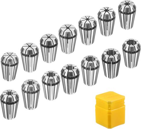 HARFINGTON 14pcs Spring Collet Chuck ER20 1/16" - 1/2" 65Mn Spring Steel Precision Router Collets for CNC Engraving Milling Lathe Tool in Saudi Arabia