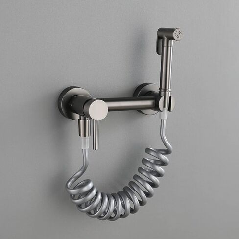 Sprayer Gun Gray HandheldSprayer for Toilet Brass Portable Baby Cloth Diaper Sprayer for Hot and Cold Water PortableFaucet withHose for Feminine Wash,B(B) in Kuwait