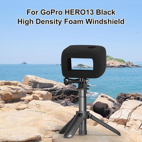 for GoPro HERO13 Black PULUZ Foam Windshield Housing Case (Black) in Saudi Arabia