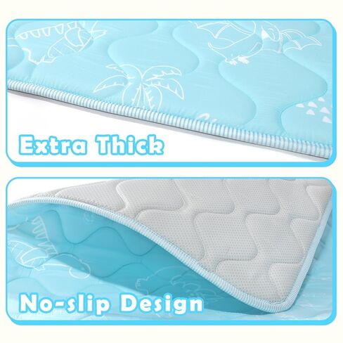 سجادة لعب الأطفال للأرضية، سجادة لعب مبطنة ناعمة مقاس 71 بوصة × 59 بوصة، سجادة أرضية سميكة مبطنة بالفوم للأطفال لوقت البطن، ظهر كبير للغاية غير قابل للانزلاق للزحف للأطفال الصغار حديثي الولادة، طريق حديقة الحيوان in Kuwait