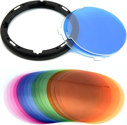 AK-R16 Magnetic Mount Diffuser Plate with V-11C / V-11T Color Effect Gel Set for Gdox V1 Series Flash Light Speedlite(AK-R16) in Saudi Arabia