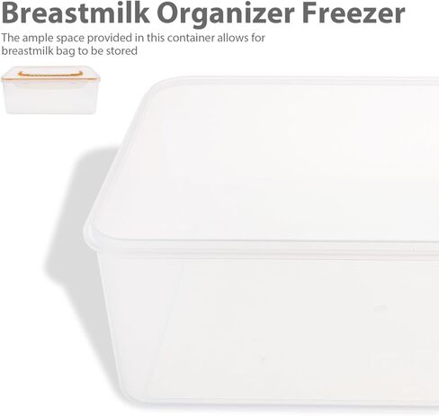 حاوية تجميد فعالة لتنظيم تخزين الثدي لسهولة الوصول إليها وحفظها، مصنوعة من مواد آمنة وقابلة لإعادة الاستخدام للأمهات المرضعات والتغذية in Kuwait