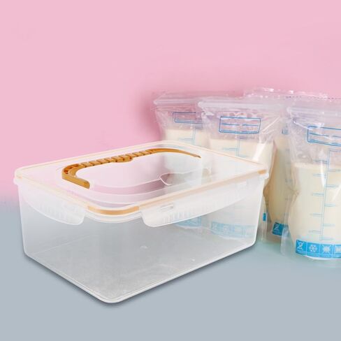 حاوية تجميد فعالة لتنظيم تخزين الثدي لسهولة الوصول إليها وحفظها، مصنوعة من مواد آمنة وقابلة لإعادة الاستخدام للأمهات المرضعات والتغذية in Kuwait