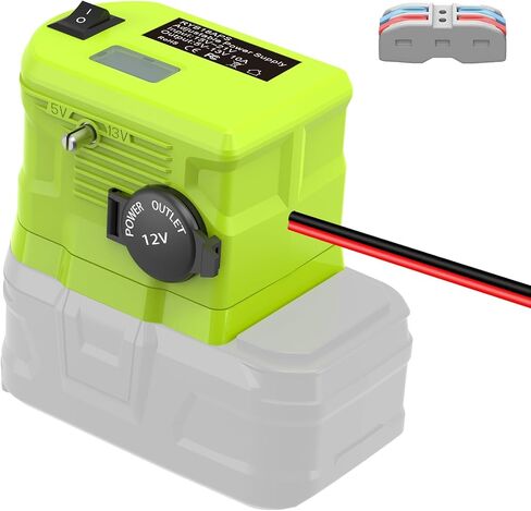 18V to12v Step Down Converter for Ryobi 18v Battery, Power Wheels Battery Adapter, Voltage ReducerTransformer Adapter with Cigarette Lighter, Buck Converter Requlator for Car Appliances in Saudi Arabia