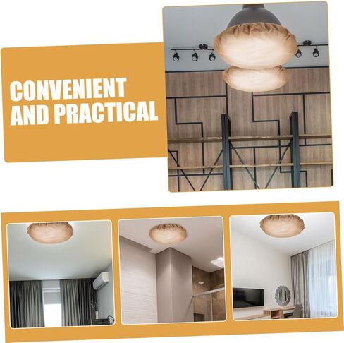 Brown Lamp Shade Diffuser Light Barrier for Pendant Table and Ceiling Lamps Easy Install Anti-glare Cover for Living Bedroom Hotel Use in Saudi Arabia