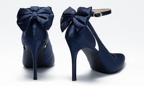 حذاء نسائي بكعب عالٍ بمقدمة مدببة وحزام للكاحل وربطة عنق وربطة عنق لحفلات الزفاف in Kuwait