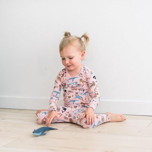 طقم بيجامة Kic Kee Pants بأكمام طويلة ومطبوع للفتيات الصغيرات (طفل صغير/أطفال صغار/أطفال كبار) in Kuwait