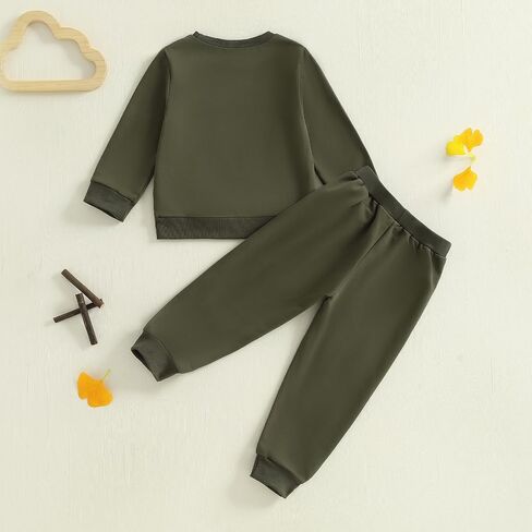 Toddler Boy Fall Winter Clothes Hunting Outfit Camouflage Long Sleeve Sweatshirt Pullover Jogger Pant Set in Saudi Arabia