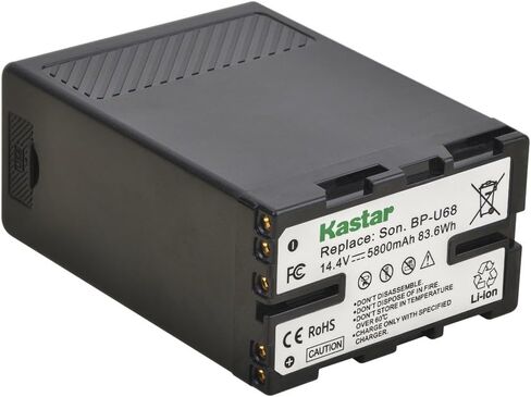Kastar BP-U68 بطارية متعددة الوظائف 2 حزمة لـ BP-U60 BP-U65 BP-U90 BP-U30 وPMW-200 PMW-300 PMW-EX1 PMW-EX3 PMW-EX1R PMW-F3 PXW-FS5 PXW-FS7 PMW-EX160 PMW-EX260 PMW-EX280 كاميرا الفيديو in Saudi Arabia