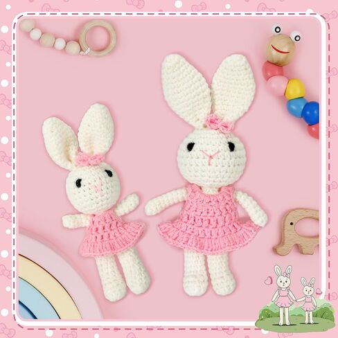 هدايا الكروشيه الأخت الكبرى للفتيات، مجموعة هدايا دمية الأخت الكبرى للأخت الصغيرة للاحتفال بالفتيات الصغيرات اللاتي يتم ترقيتهن إلى الأخت، هدايا للأشقاء الأكبر سنًا للطفل الجديد in Kuwait