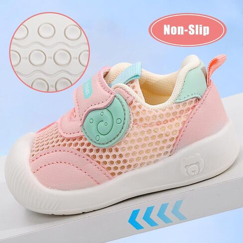 MK MATT KEELY Baby Shoes Boy Girl First Walker Shoes Toddler Non-Slip Breathable Mesh Barefoot Sneakers Infant Outdoor Lightweight Tennis Shoes in Saudi Arabia