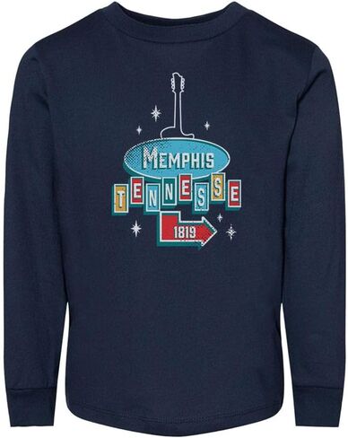 Vacation Memphis Tennessee Toddler Kids Long Sleeve T-Shirt in Saudi Arabia