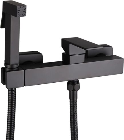 BrassSprayer Black Portable HandheldSprayer for Toilet, Baby Cloth Diaper Sprayer for Hot and Cold Water PortableFaucet withHose for Feminine Wash in Kuwait