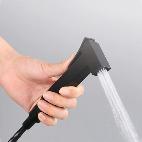 BrassSprayer Black Portable HandheldSprayer for Toilet, Baby Cloth Diaper Sprayer for Hot and Cold Water PortableFaucet withHose for Feminine Wash in Kuwait