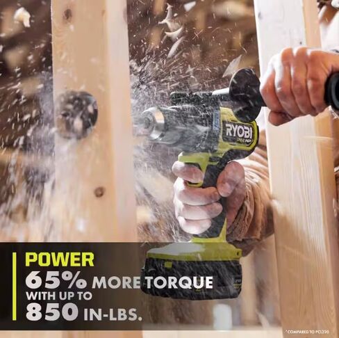 RYOBI ONE+ HP 18V بدون فرش لاسلكي 1/2 بوصة. مثقاب مطرقي (أداة فقط) (متجدد) in Kuwait
