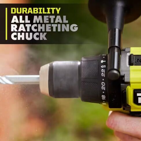 RYOBI ONE+ HP 18V بدون فرش لاسلكي 1/2 بوصة. مثقاب مطرقي (أداة فقط) (متجدد) in Kuwait
