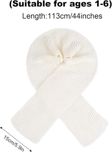 Baotongle طفل الشتاء قبعة وشاح قفاز قبعة صغيرة مجموعة الفتيات الفتيان بوم بوم قبعة صغيرة محبوكة القفاز الأوشحة للطفل 0-3 in Kuwait