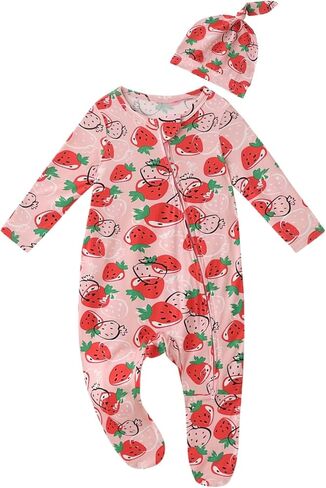 Baby One-Piece Footies Long Sleeve Rompers 2-Way Zipper, Viscose from Bamboo Baby Bodysuit Clothes for Boys Girls in Kuwait