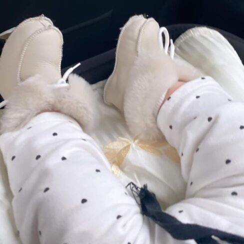 Handmade Genuine Sheepskin and Fur Baby Booties - Warm, Soft and Natural in Saudi Arabia