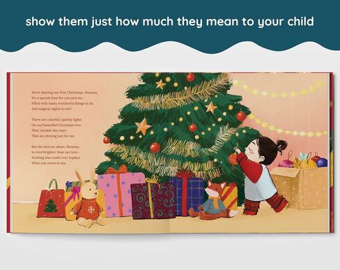 First Christmas as Mommy - Baby's First Christmas - New Mom Personalized Gift - Personalized Book Gift (for Mommy) in Saudi Arabia