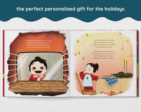First Christmas as Mommy - Baby's First Christmas - New Mom Personalized Gift - Personalized Book Gift (for Mommy) in Saudi Arabia