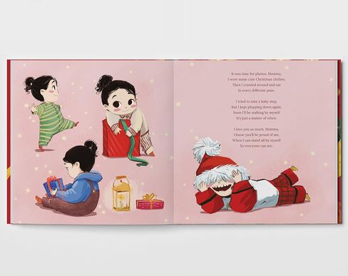 First Christmas as Mommy - Baby's First Christmas - New Mom Personalized Gift - Personalized Book Gift (for Mommy) in Saudi Arabia