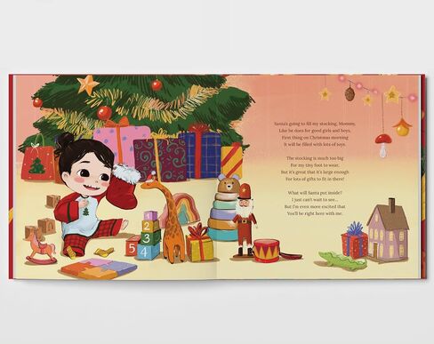 First Christmas as Mommy - Baby's First Christmas - New Mom Personalized Gift - Personalized Book Gift (for Mommy) in Saudi Arabia