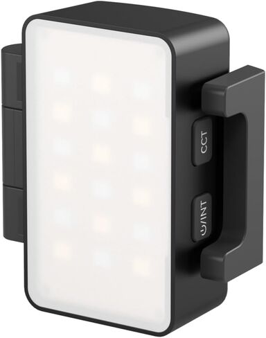 مصباح فيديو SmallRig RGBWW LED لـ DJI Osmo Pocket 3، مصباح فيديو مع بطارية 650 مللي أمبير في الساعة، وضع CCT وRGB 2700K-6500K، تعديلات 360 درجة، لتسجيل مدونة فيديو سيلفي، مصور مبدعي المحتوى - 5745 in Saudi Arabia